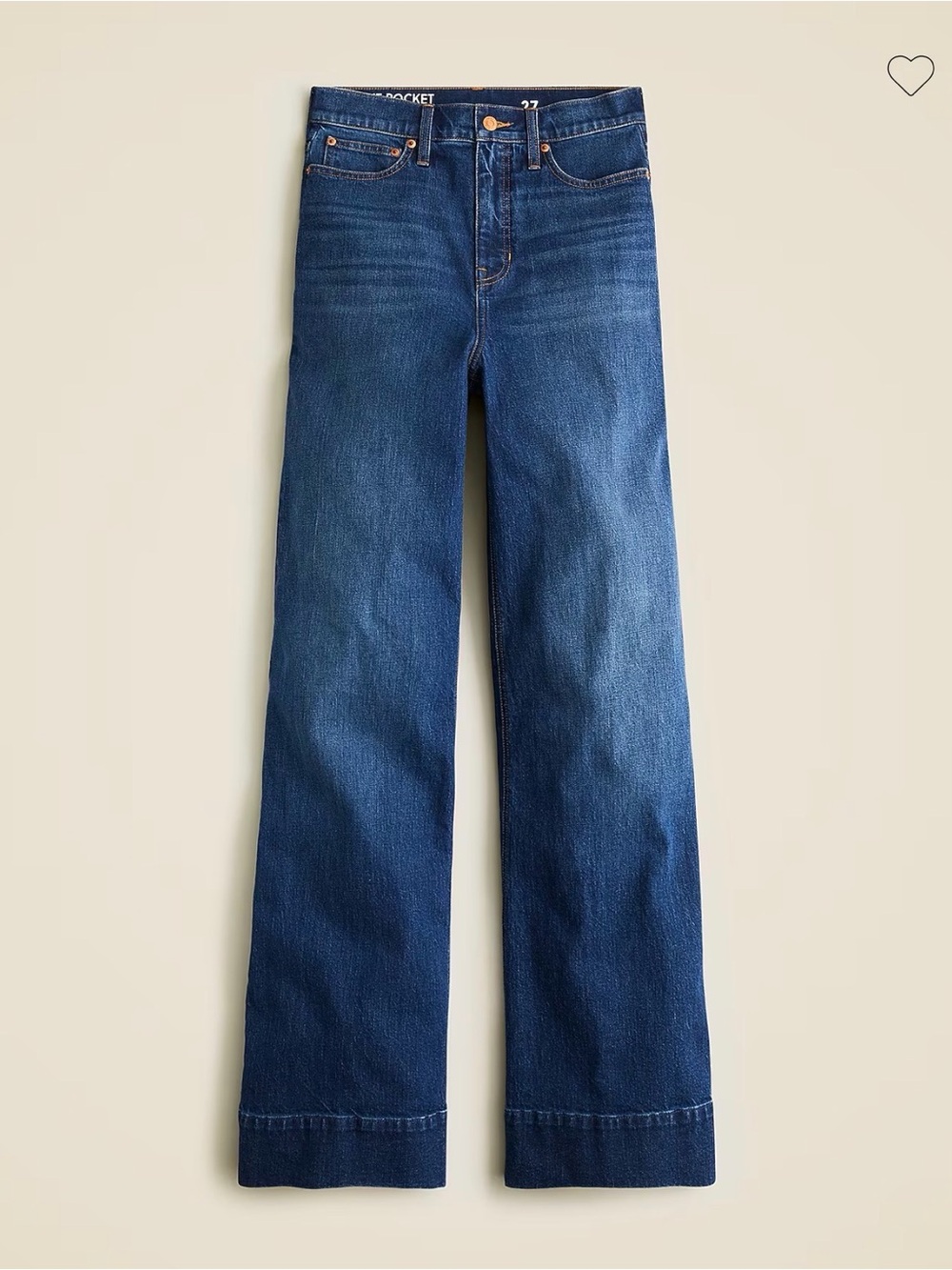 J.Crew Wide Leg Denim Trouser